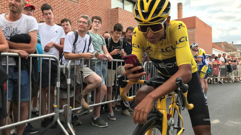 Egan Bernal será homenajeado en Zipaquirá. Foto: AFP