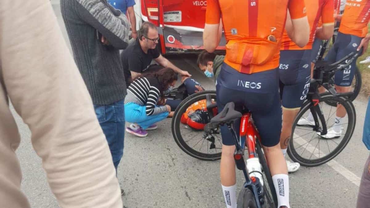 Egan Bernal: accidente vía Gachancipá
