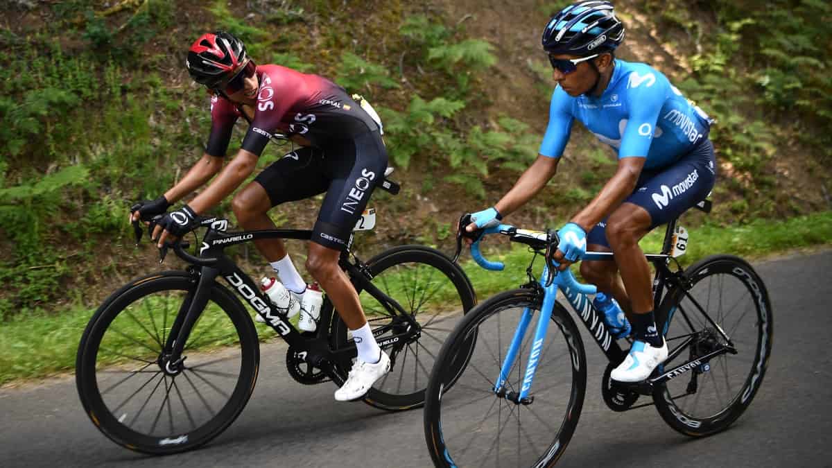 Egan Bernal, Nairo Quintana y accidentes en carretera