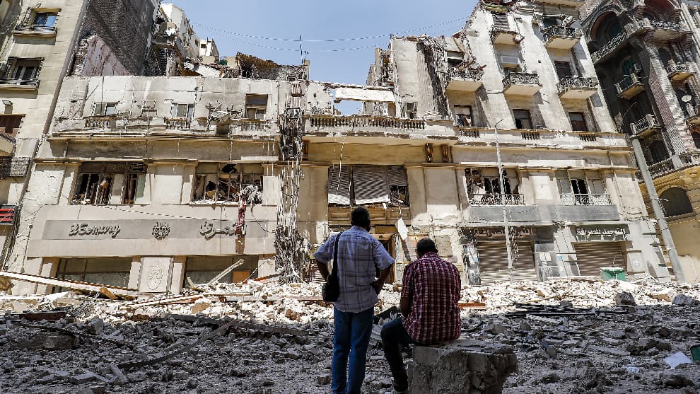 Desplome de edificio en El Cairo