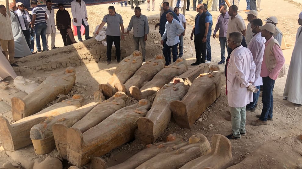 descubrimiento arqueologico egipto sarcofago momias egipcias