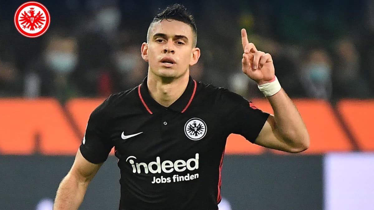 doblete de Borré con Eintracht Frankturt contra Borussia Dormund