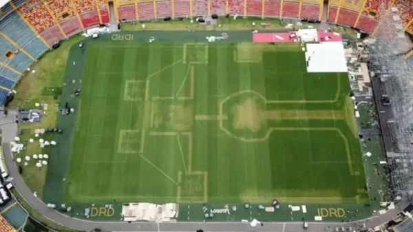 ¿Cómo será el arreglo del césped de El Campín tras daño causado en el concierto de Karol G?