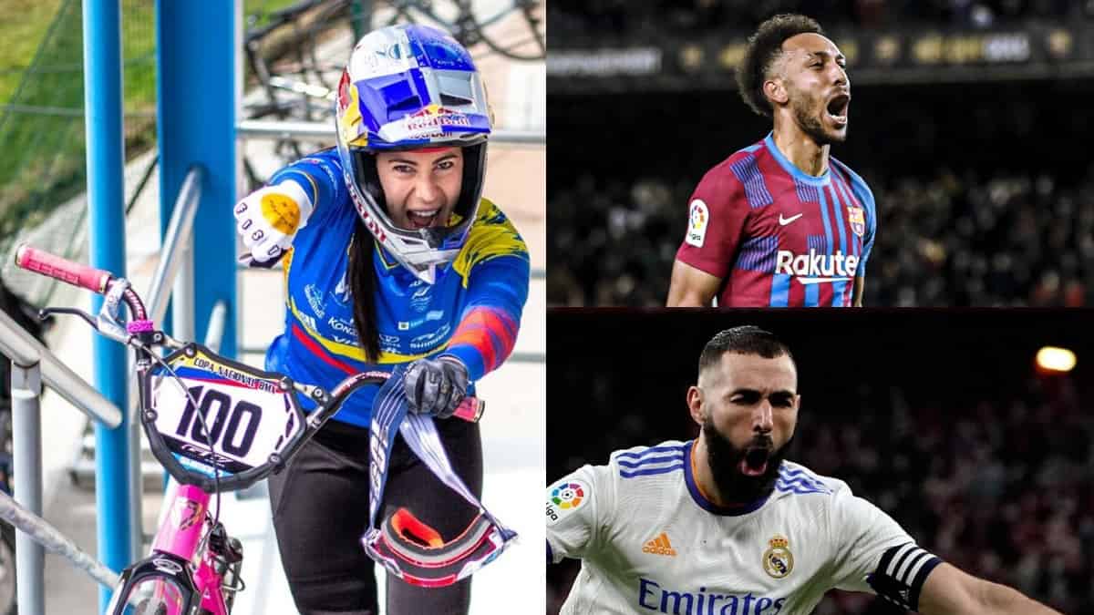 Mariana Pajón, Aubameyang y Benzema