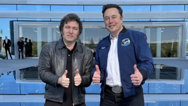 "¡Por un futuro emocionante!": El viral encuentro entre Javier Milei y Elon Musk