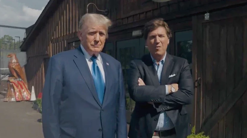 Donald Trump con Tucker Carlson: la entrevista que rompe récords de audiencia