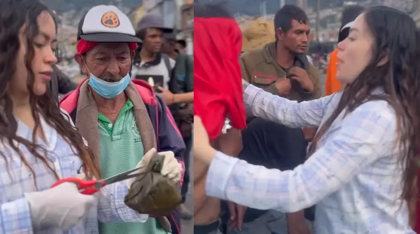¡Qué generosa! Epa Colombia le dio una gran Navidad a habitantes de calle en Bogotá
