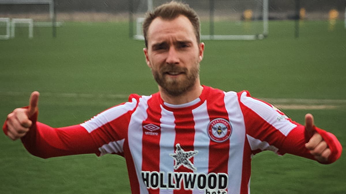 Christian Eriksen jugó amistoso con Brentford