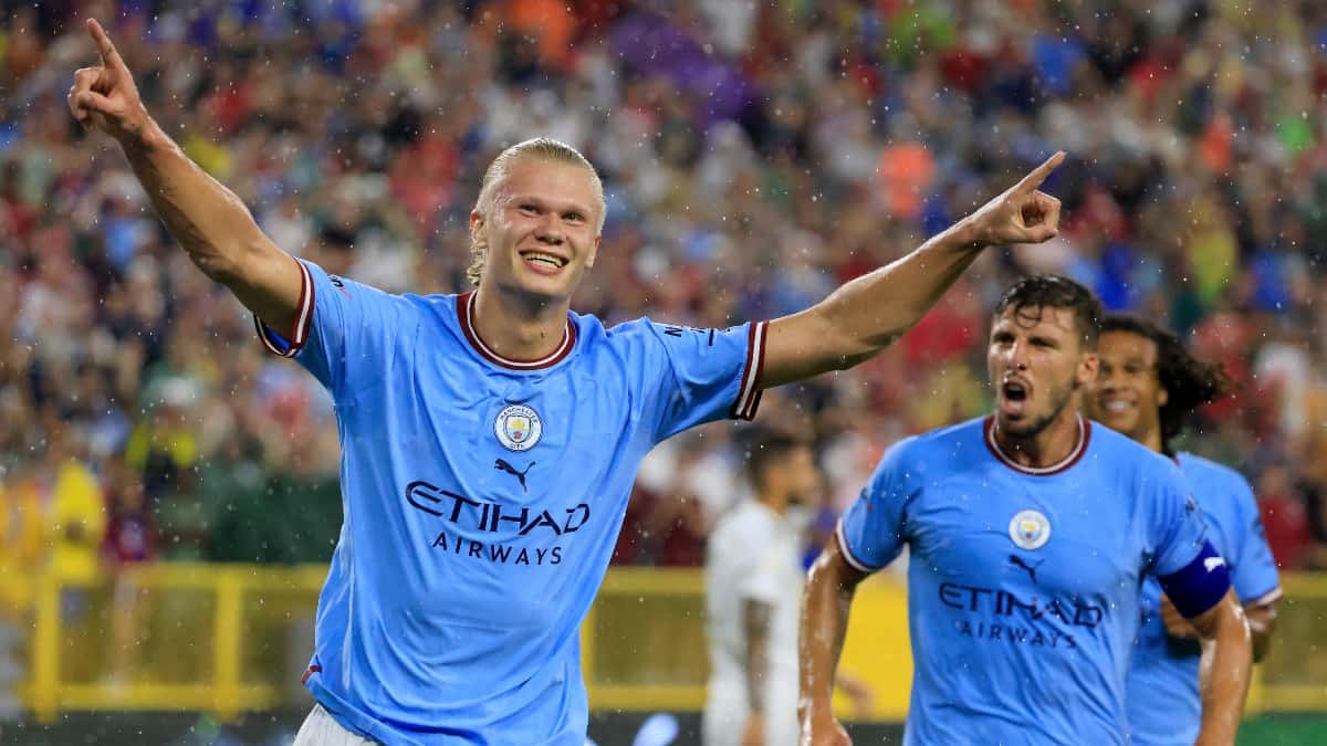 Erling Haaland, gol Manchester City contra Bayern Múnich en amistoso