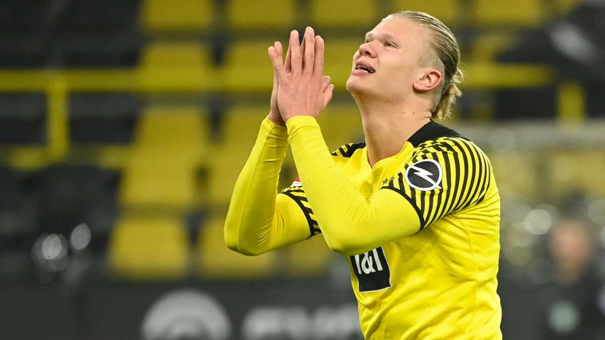 Erling Haaland volvió a lesionarse en el Borussia Dortmund