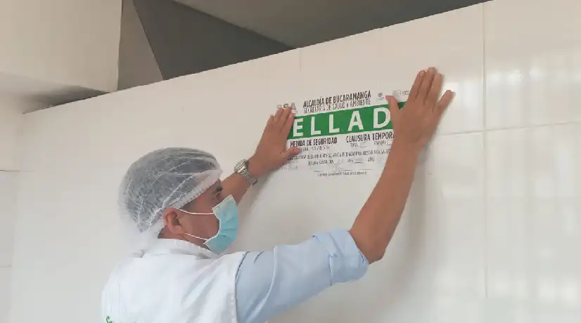 Restaurantes en Bucaramanga cerrados por mala higiene.