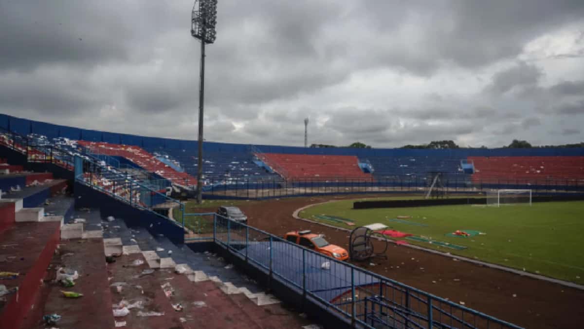 Estadio de Kanjuruhan, donde ocurrió la tragedia.