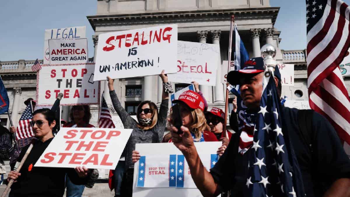 Pensilvania vivió diferentes enfrentamientos entre los seguidores de Trump y Biden