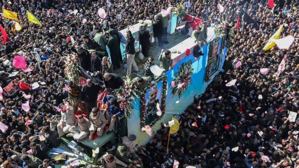 Al menos 35 muertos en estampida durante funeral de Soleimani en Irán