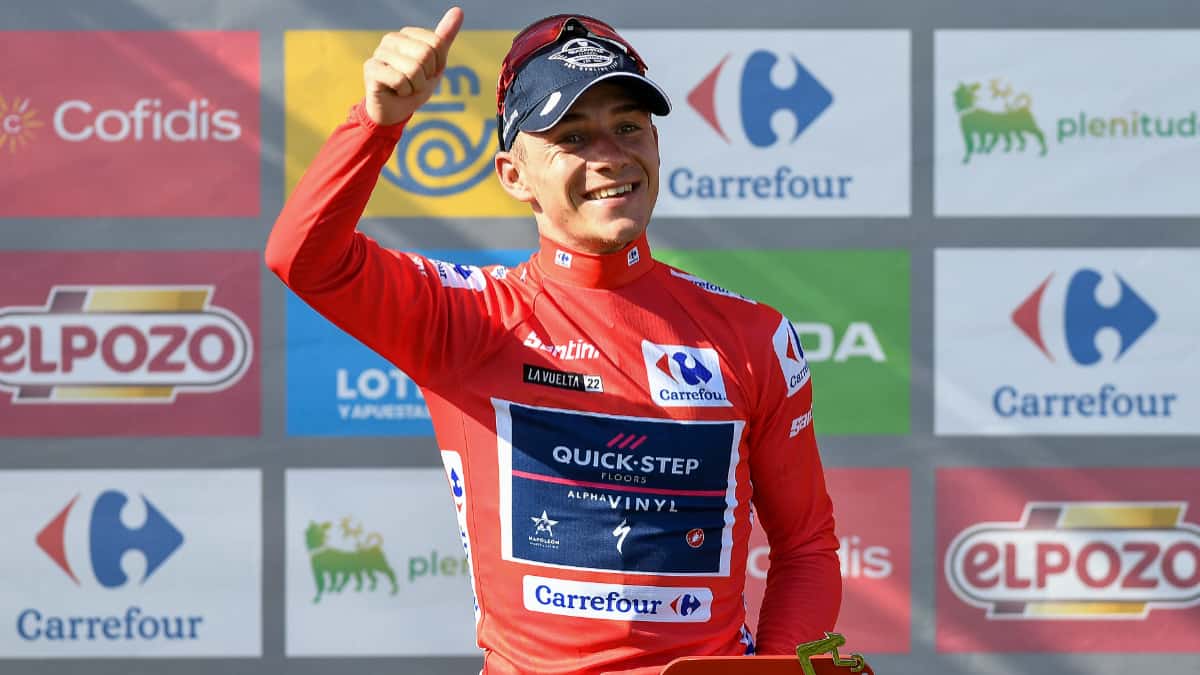 Remco Evenepoel, líder de la Vuelta a España.