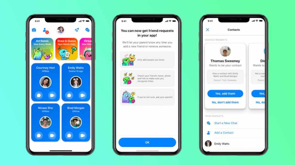 Facebook Messenger Kids podrá ser controlado por los padres