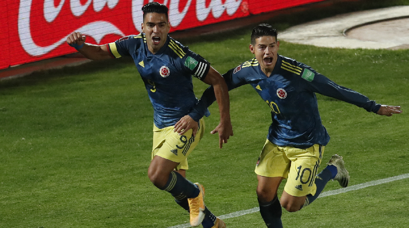 Falcao García y James Rodríguez