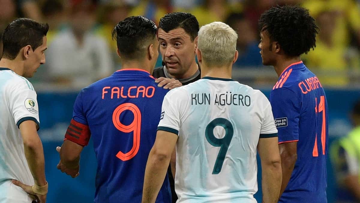 Radamel Falcao García y Sergio Agüero