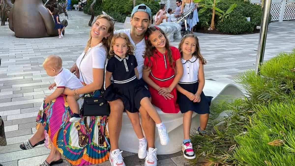 Falcao sorprendió a sus hijos y presentó al nuevo miembro de la familia ...
