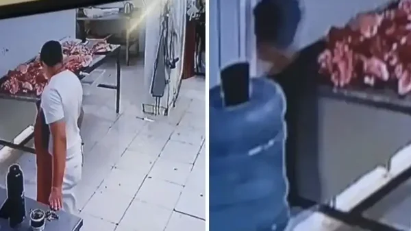 Cámara de seguridad captó supuesto fantasma en una carnicería y el video se viralizó Cámara de seguridad captó supuesto fantasma en una carnicería y el video se viralizó