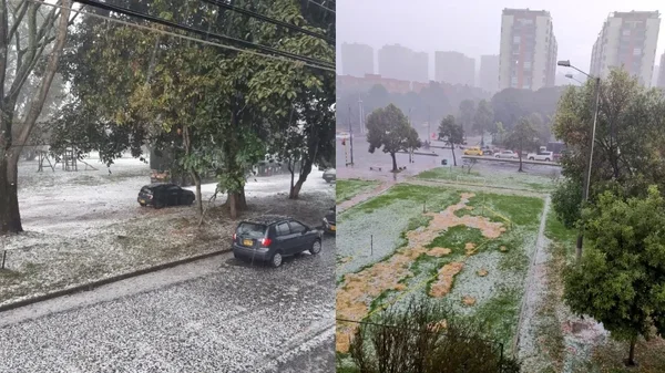 Fuerte granizada en Bogotá, después de un sol intenso: vea las imágenes Fuerte granizada en Bogotá, después de un sol intenso: vea las imágenes