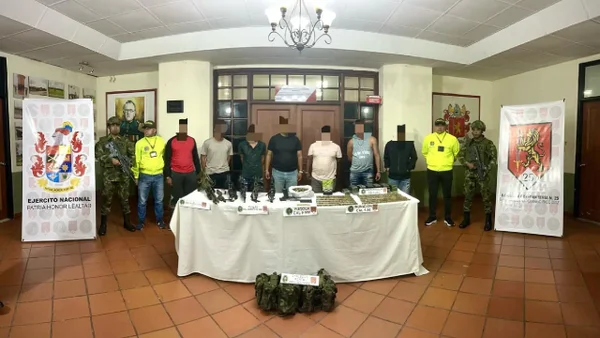 Las Fuerzas Militares confirmaron la captura de 7 presuntos integrantes de las disidencias de las Farc