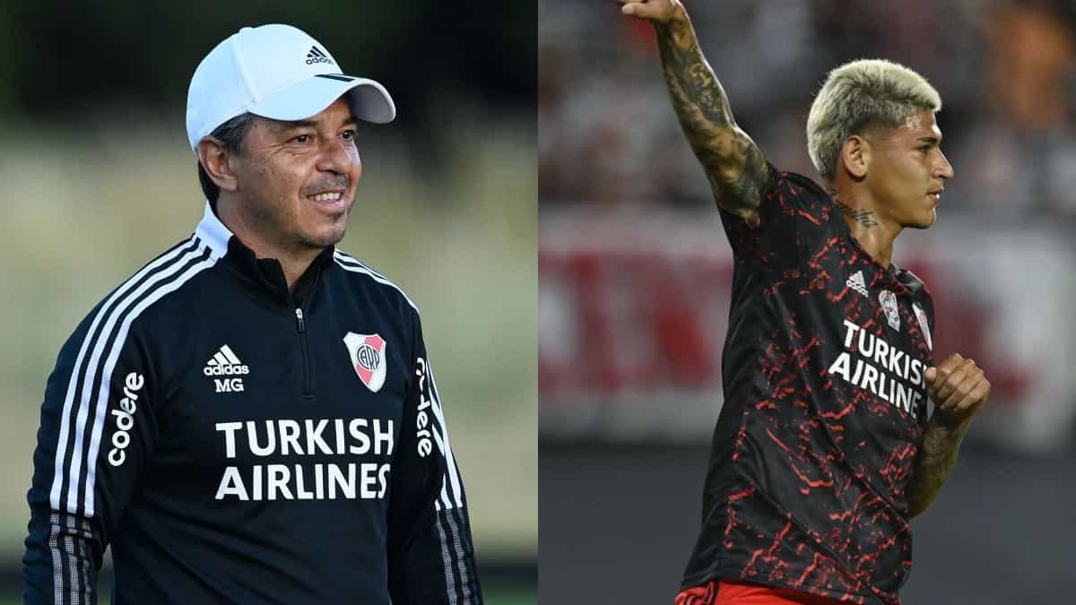 Marcelo Gallardo y Jorge Carrascal