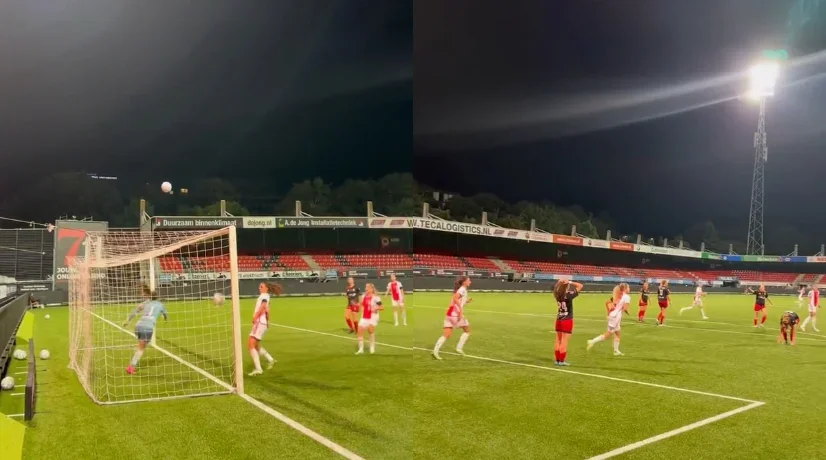 Insólito gol en el fútbol de Países Bajos: video