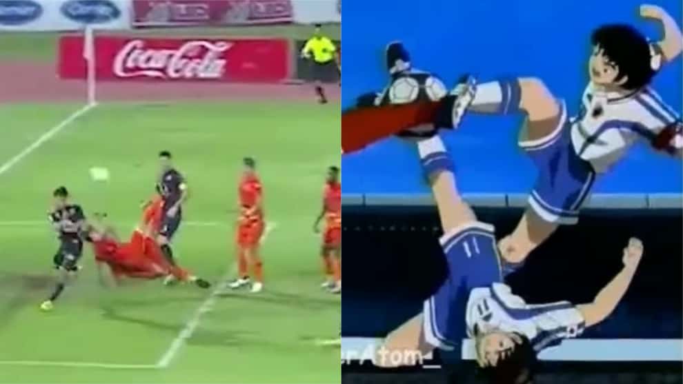 El golazo de “chilena doble” marcado al estilo de los Super Campeones