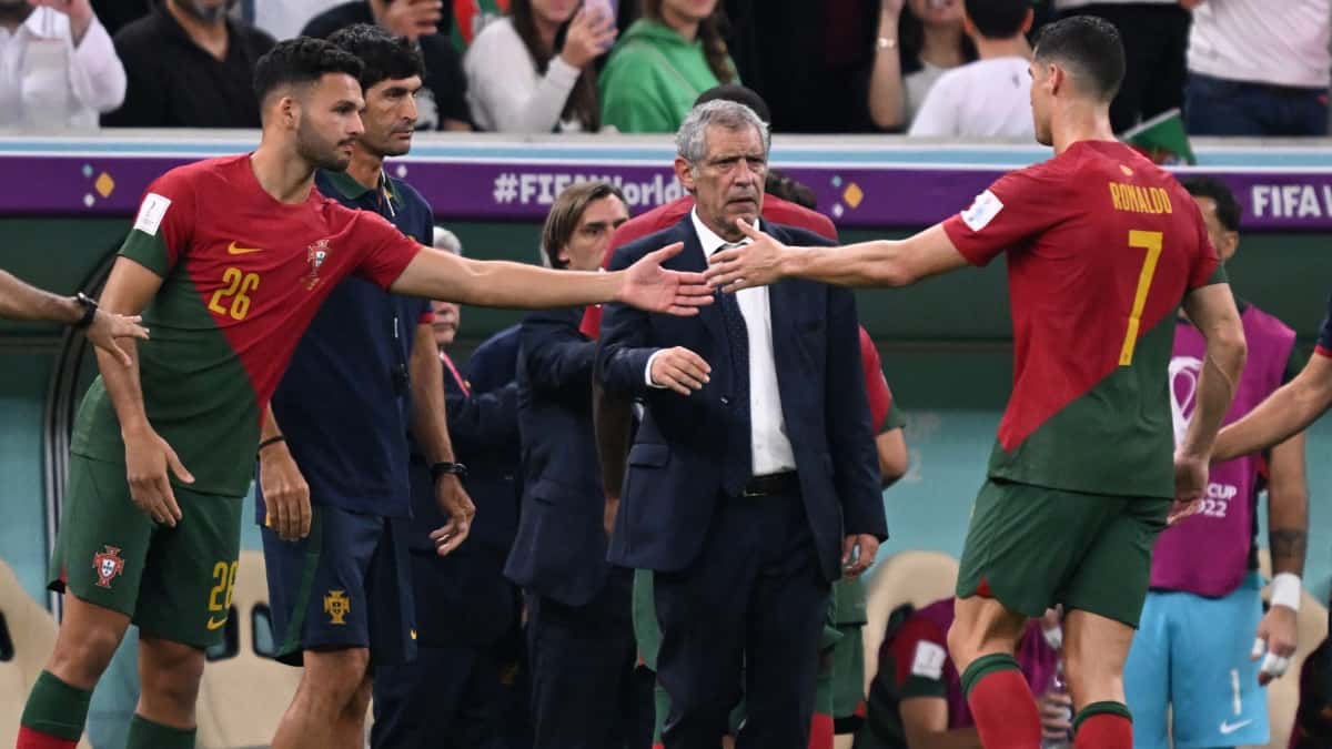 Gonçalo Ramos y Cristiano Ronaldo