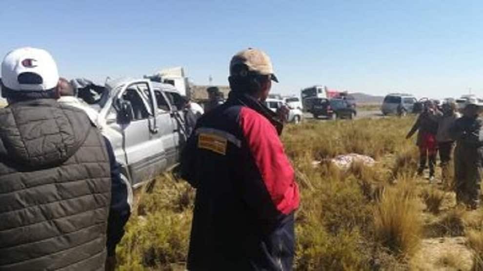 Imagen del accidente compartida por medios locales en redes sociales.