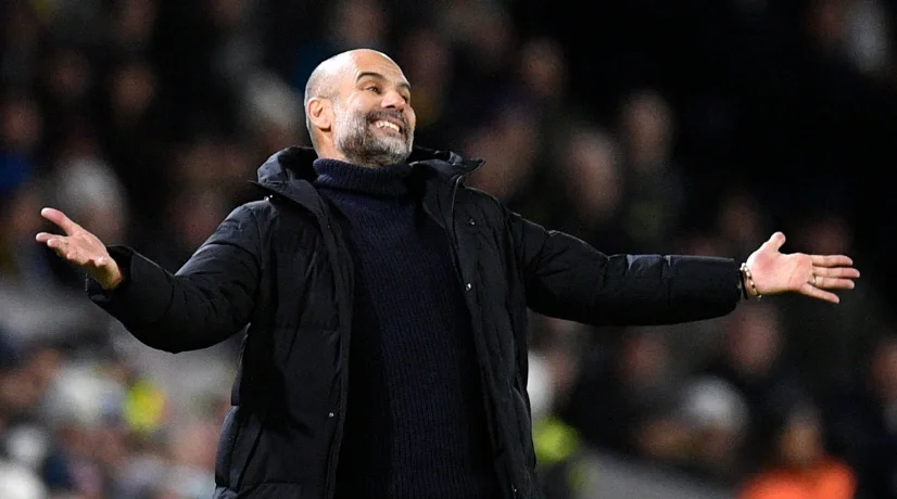 Josep Guardiola, entrenador del Manchester City.