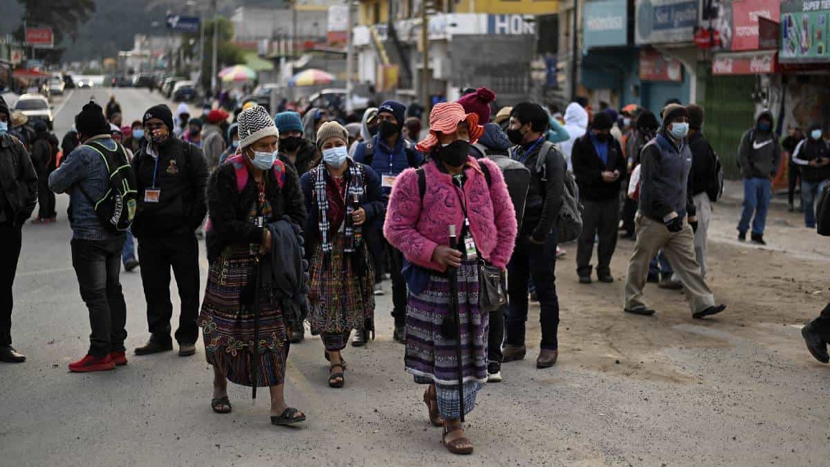 Indígenas se manifestaron para exigir la renuncia del presidente de Guatemala