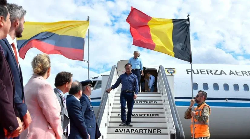 Delegación colombiana, encabezada por el presidente Petro llegó a Bruselas para la cumbre de la Celac