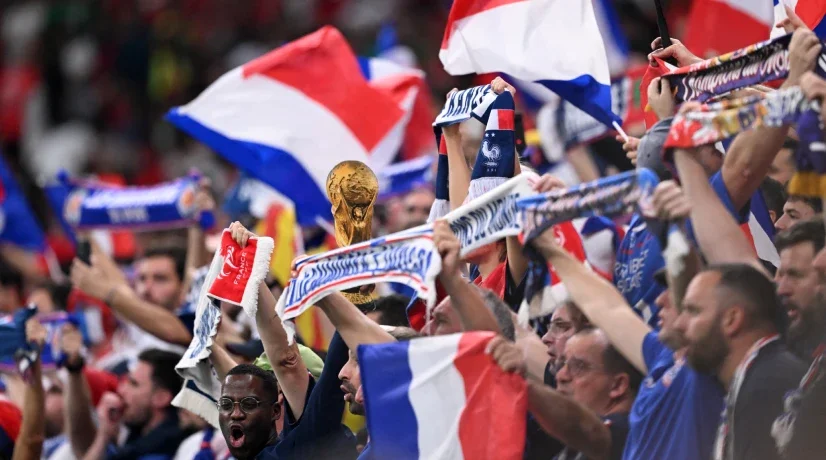 Asistencia hinchas franceses a final del Mundial de Catar 2022