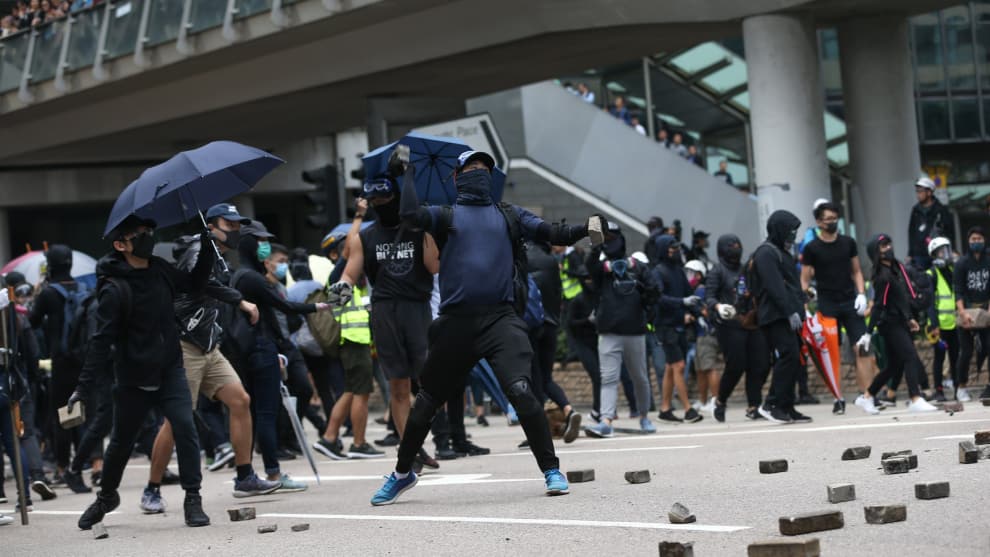 manifestaciones en hong kong