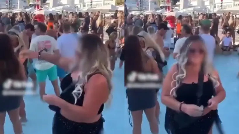 Video: mujer regó las cenizas de su hermano en una piscina de una discoteca en Ibiza