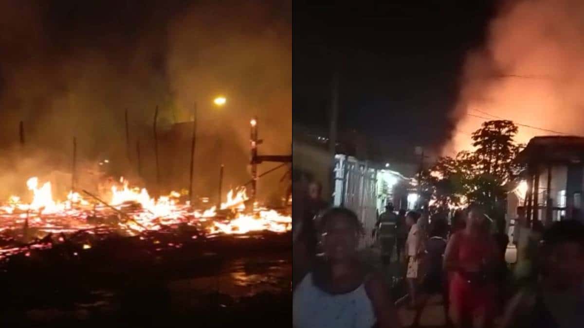 Incendio en Barranquilla consumió más de 20 viviendas