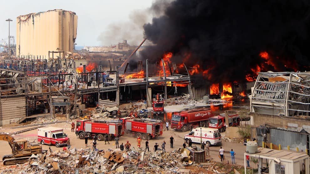 Incendio en Beirut