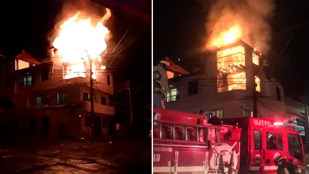 Incendio en Bello, Antioquia