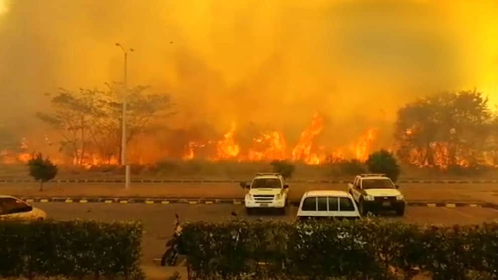 Impresionantes imágenes revelan la dimensión de incendio forestal en San Luis, Tolima