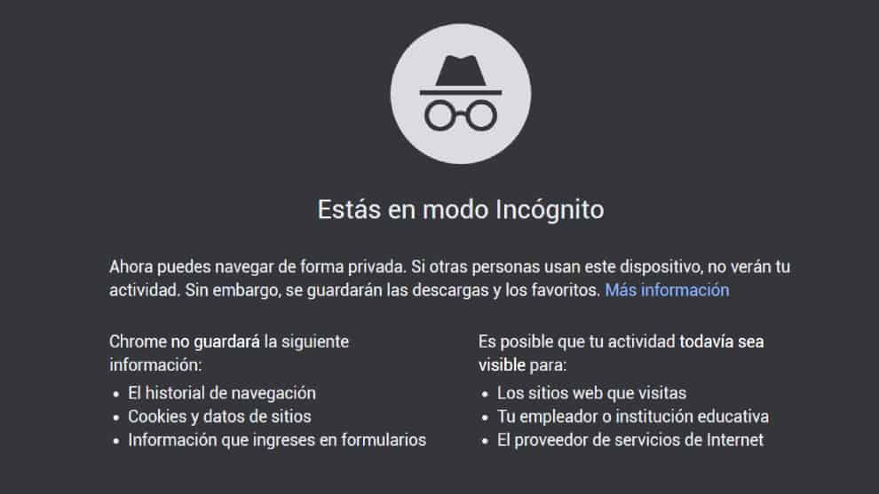 Modo incógnito no es tan privado como cree