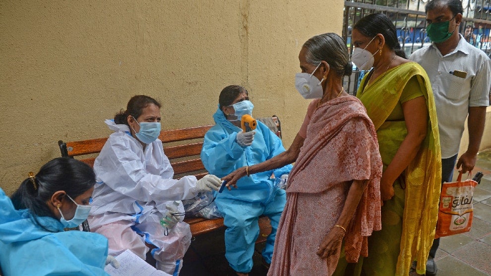 Cifra récord de contagios diarios en India