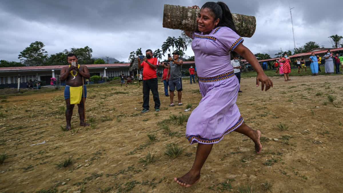 Indígenas Panamá recrean juegos en pro de la igualdad de género