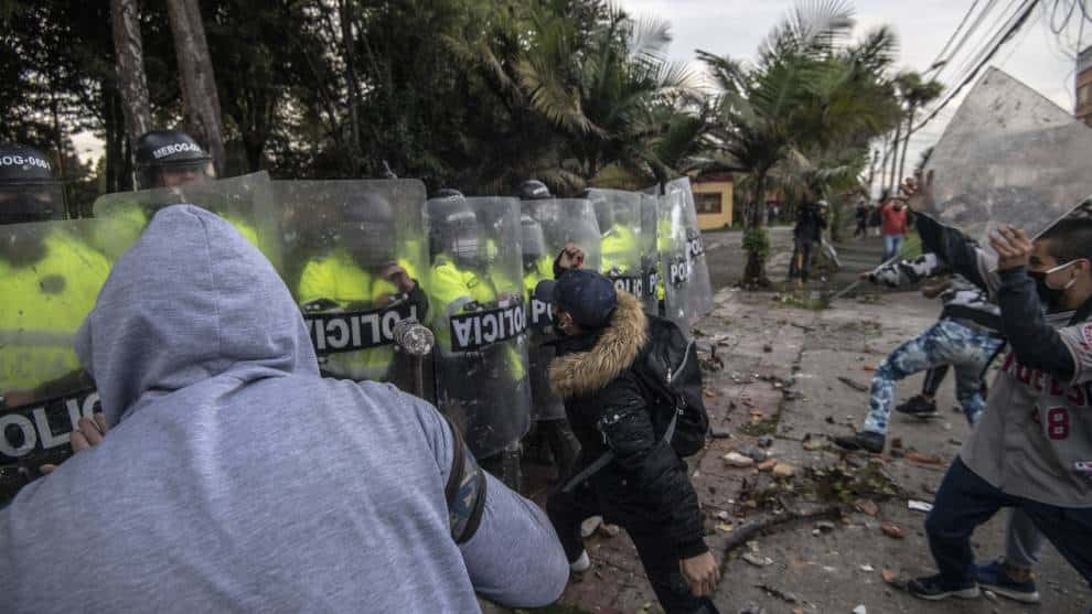Disturbios en Bogotá