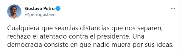 Petro Rechaza atentado contra Duque