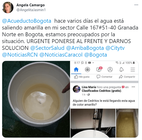 Calidad del agua en Bogotá