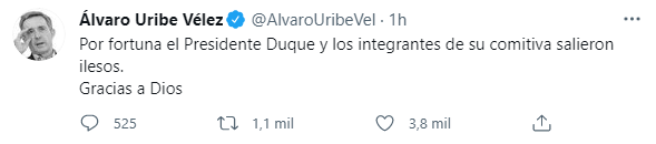 Voces de rechazo a atentado contra Duque