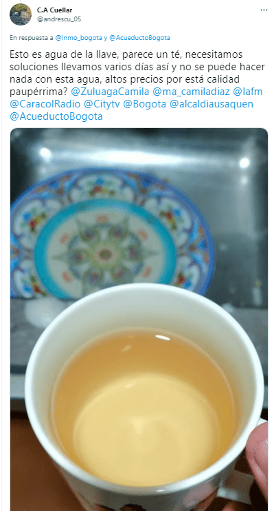 Calidad del agua en Bogotá