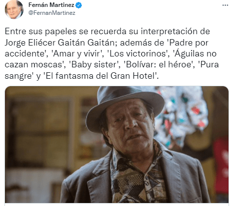 Fernan Martínez recuerda a Edgardo Román